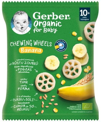 Gerber BIO Organic křupavá kolečka s banánem