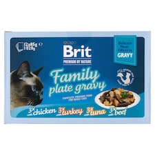 Brit Premium by Nature Kompletní prémiové mokré krmivo pro dospělé kočky 12 x 85g (1020g)