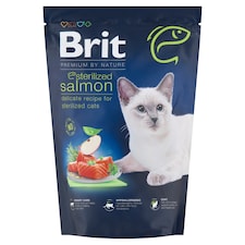 Brit Premium by Nature Sterilized Salmon kompletní krmivo pro kočky 800g