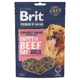 Brit Premium by Nature Poloměkký pamlsek pro psy hovězí obohaceno o jablko 180g