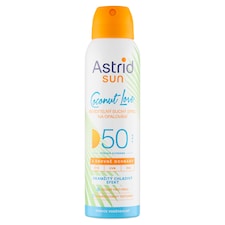 Astrid Sun Coconut Love neviditelný suchý sprej na opalování SPF 50 150ml