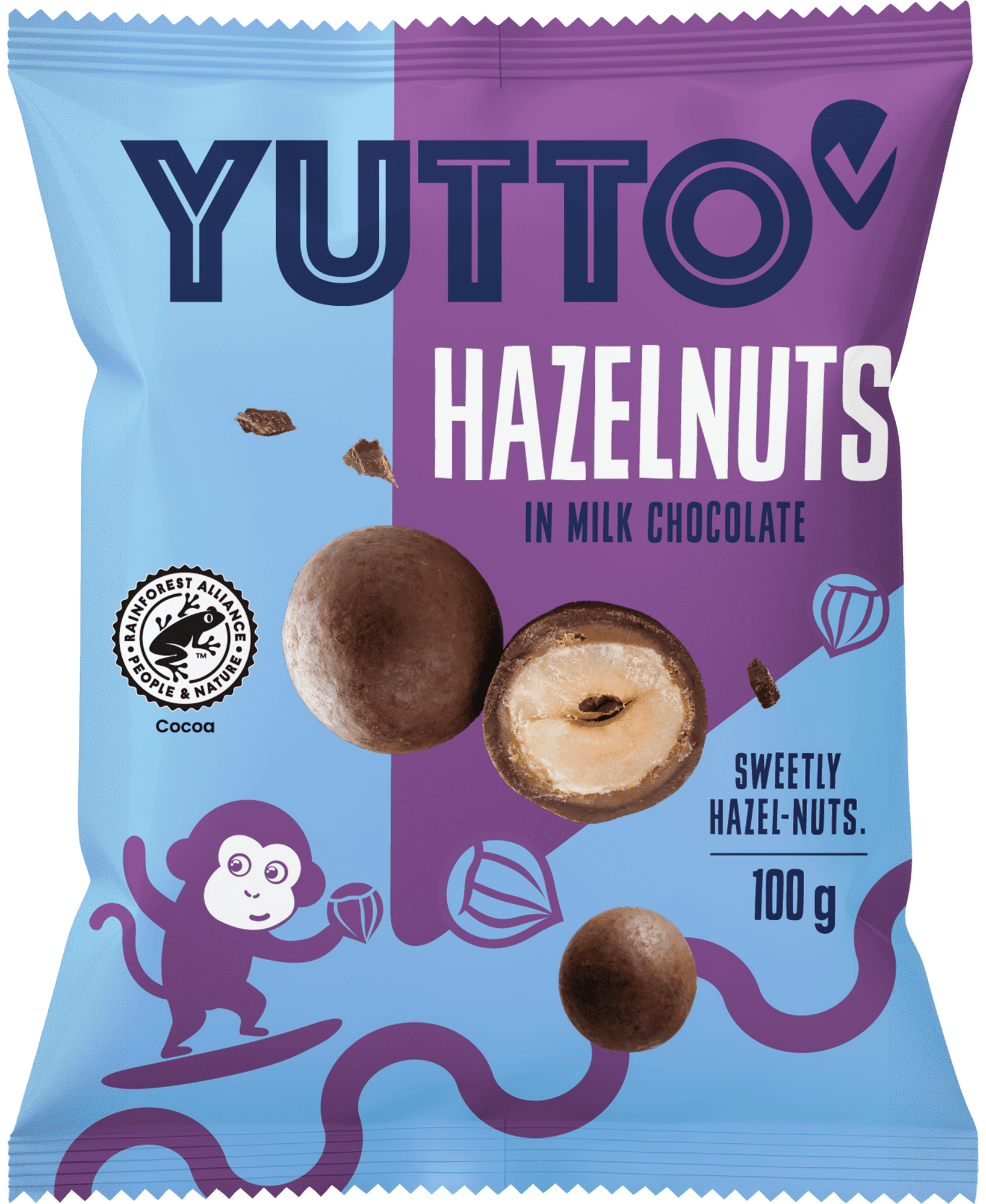 Yutto Lískové ořechy v mléčné čokoládě
