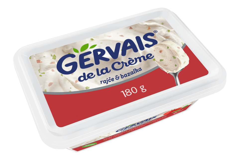 Gervais Sýr de la Crème rajče & bazalka
