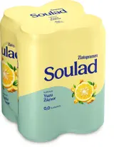 Zlatopramen Soulad 0.0% Yuzu a Zázvor plech 4×0,5 l