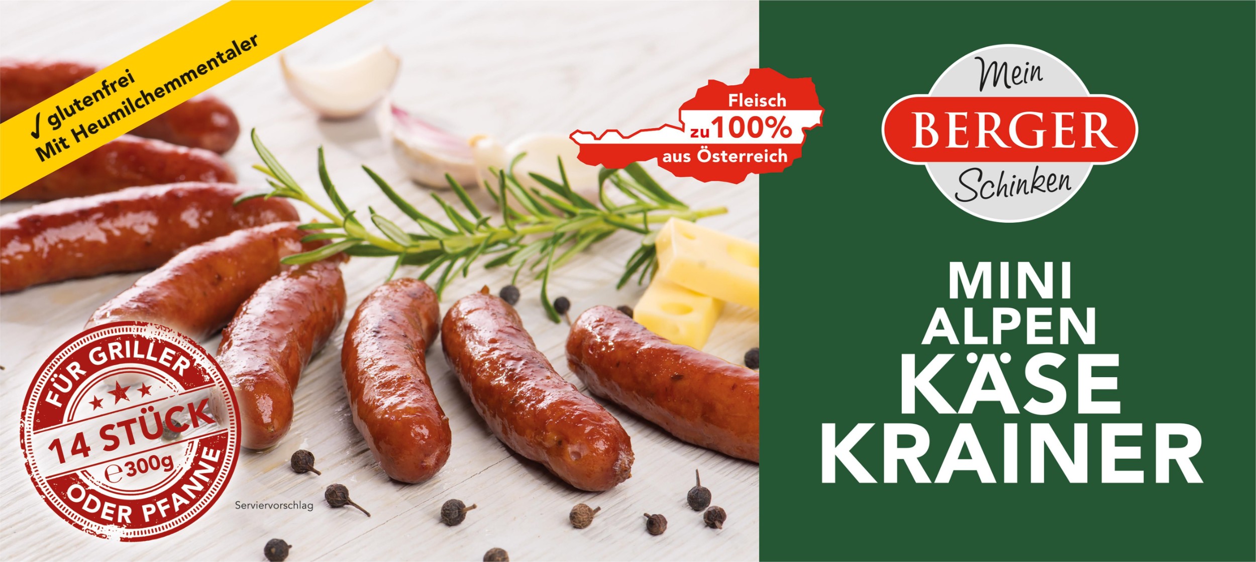 Berger Mini-Alpenkäsekrainer 300g