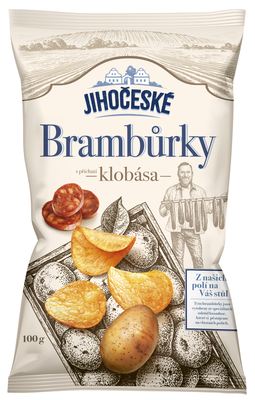 Jihočeské Brambůrky s příchutí klobása