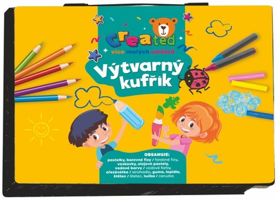 Created Kreativní sada na malování v plastovém kufříku