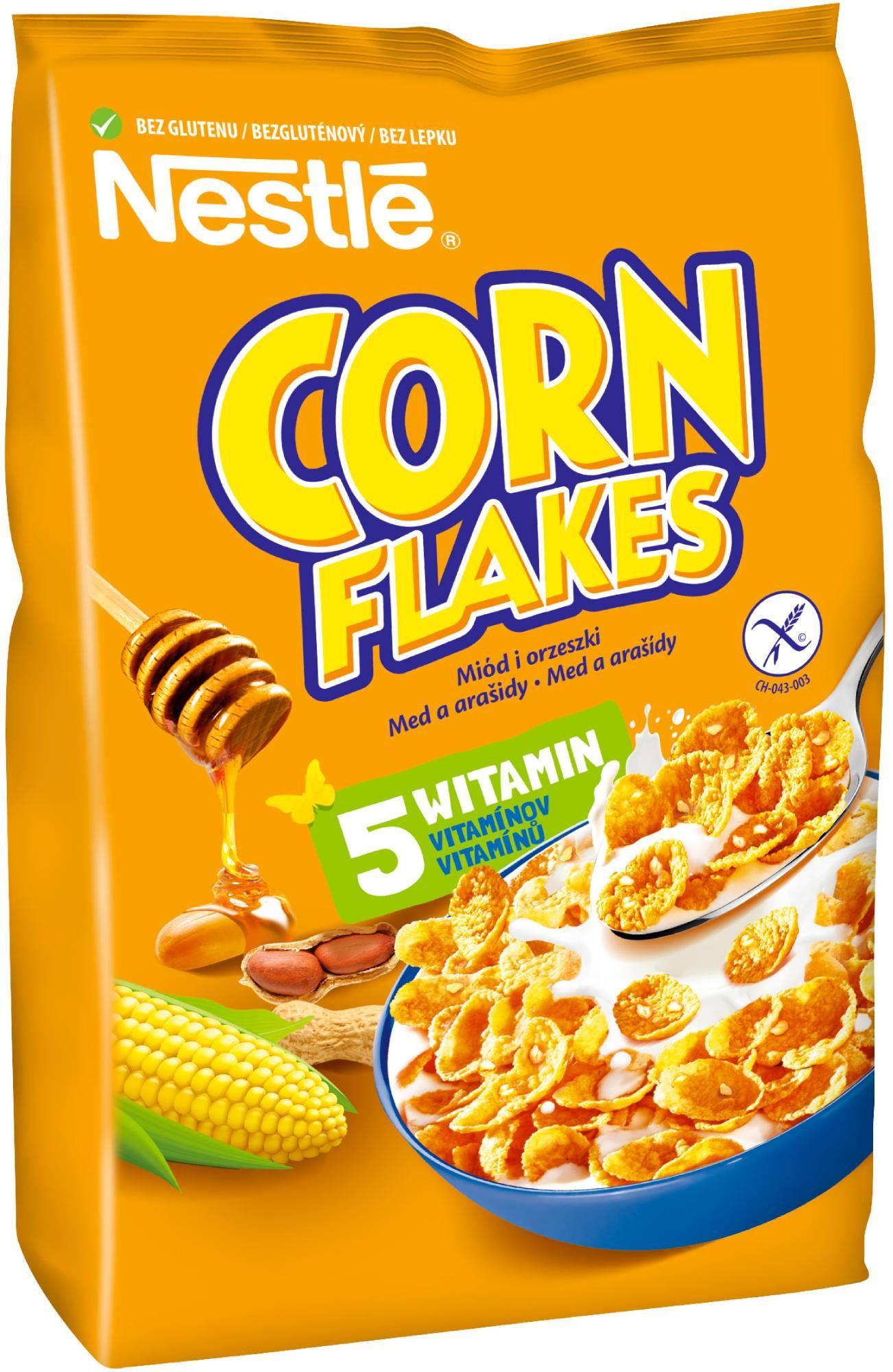 Nestlé Corn Flakes Med a arašídy