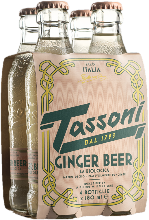 Tassoni Ginger Beer Bio 4×180ml sklo
