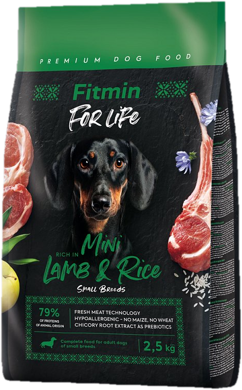 Fitmin For Life Lamb & Rice Mini krmivo pro psy