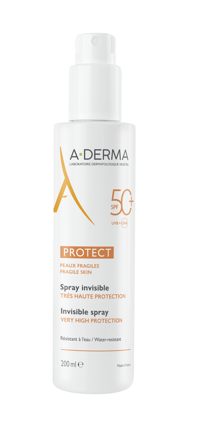 A-DERMA Protect transparentní sprej SPF50+ 200ml