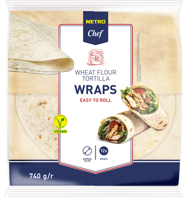 Metro Chef Tortilla 25 cm, 12 x 61,7 g