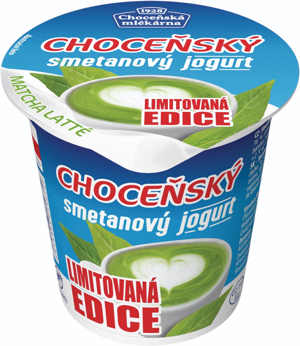 Choceňská mlékárna Choceňský smet.jog.8% Matcha Latte 150 g