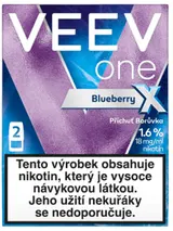 VEEV ONE Bluberry X 2 náplně do e-cigarety 1,6%