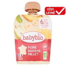 Babybio Bio pyré hruška banán proso 90g