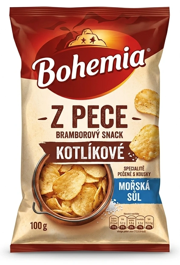 Bohemia Z pece/Kotlíkové bramborový snack
