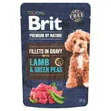 Brit Premium by Nature Lamb & Green Peas kompletní prémiové mokré krmivo pro dospělé psy 85g