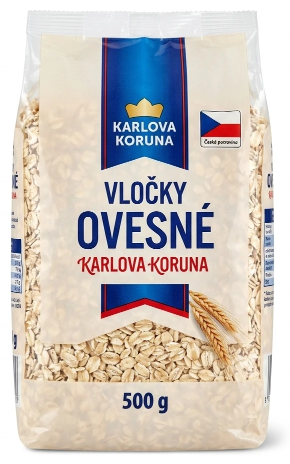 Vločky ovesné Karlova koruna