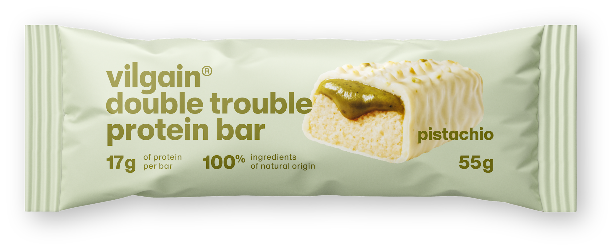 Vilgain Double Trouble Protein Bar pistácie