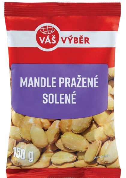 Váš Výběr Mandle pražené solené 150g