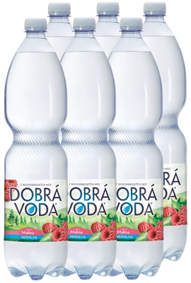 Dobrá voda Neperlivá s příchutí malina 6 x 1.5 L