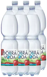 Dobrá voda Neperlivá s příchutí jahoda 6 x 1.5 L