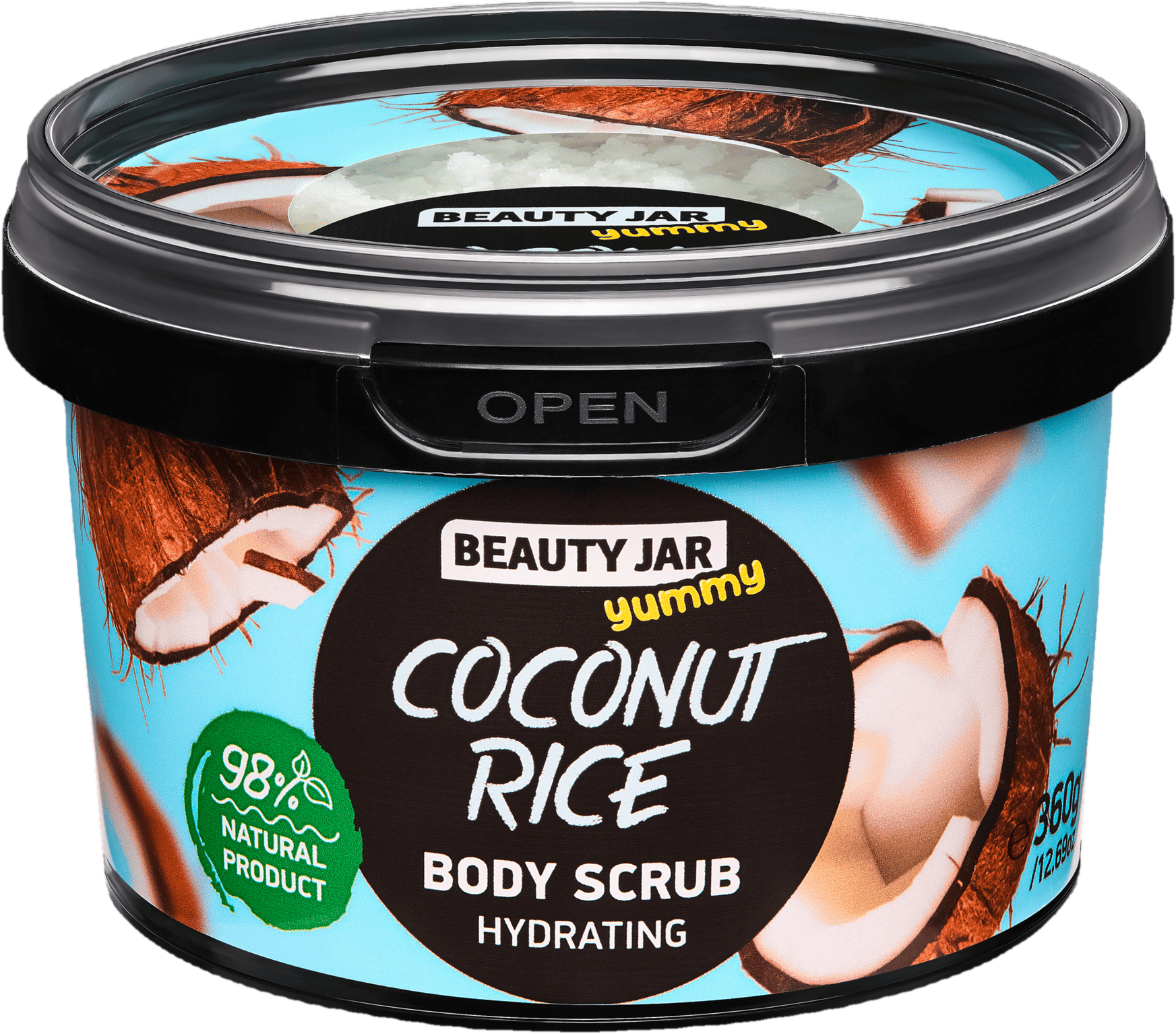 Beauty Jar Coconut Rice tělový peeling