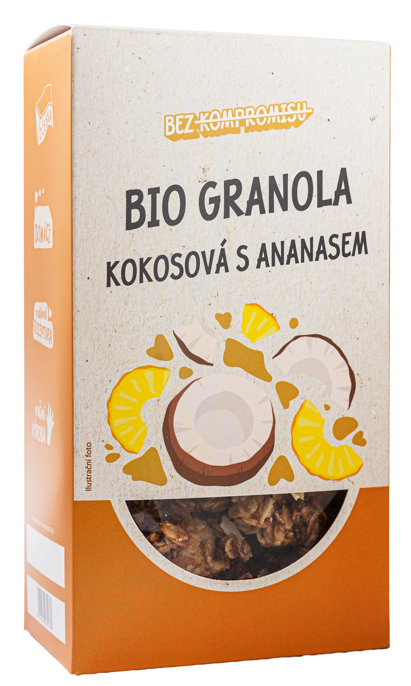 BIO Granola kokosová s ananasem