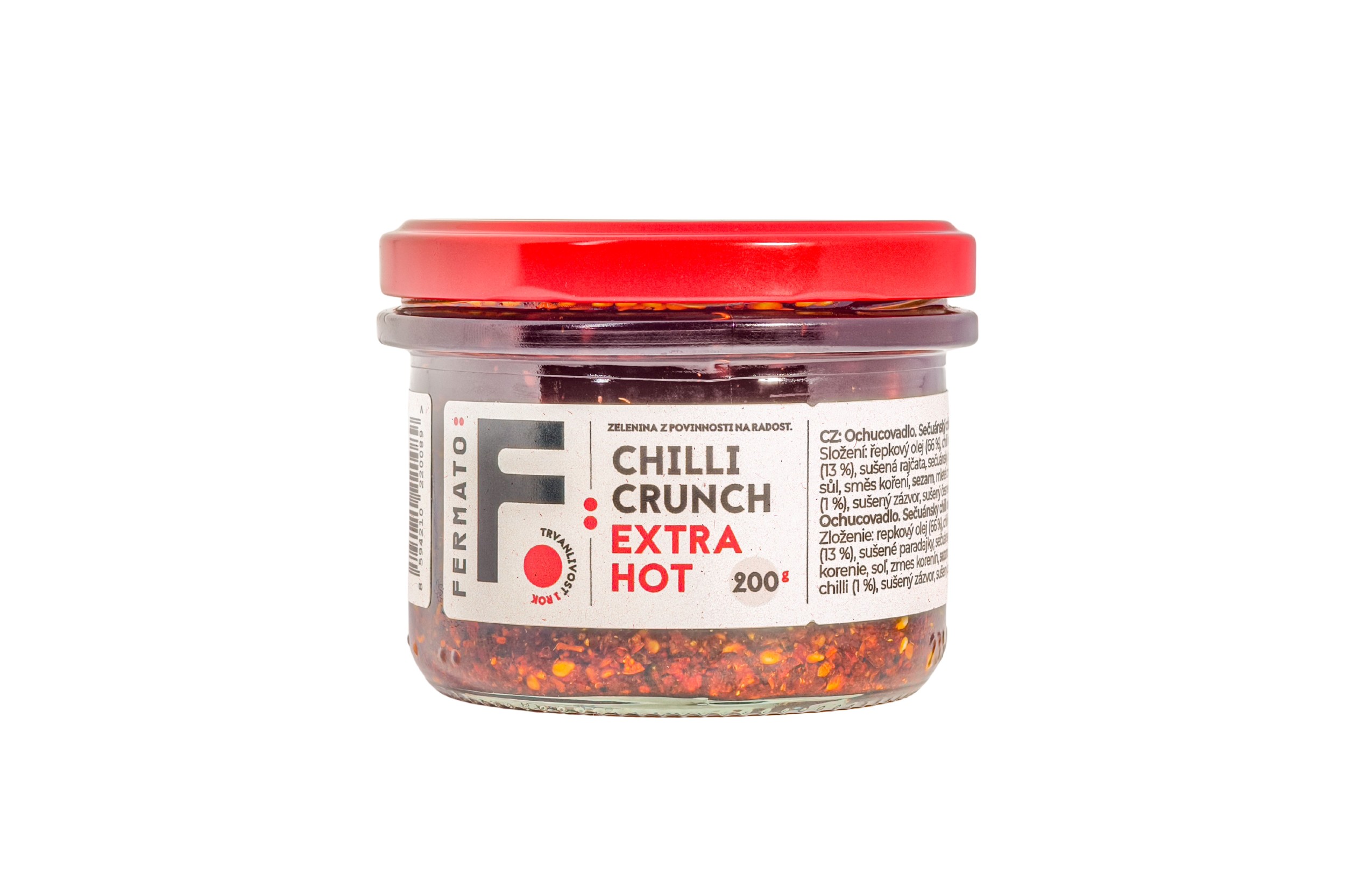 Fermato Sečuánský chilli olej Crunch Extra Hot 200 g