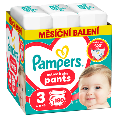 Pampers Plenkové kalhotky Monthly Box, vel. 3 (6-11 kg)