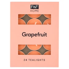 F&F Home Grapefruit vonné čajové svíčky 24 x 8,3g