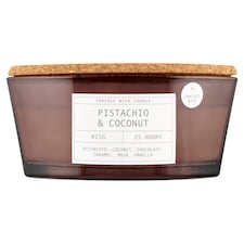 F&F Home Crackle Pistachio & Coconut vonná svíčka 425g