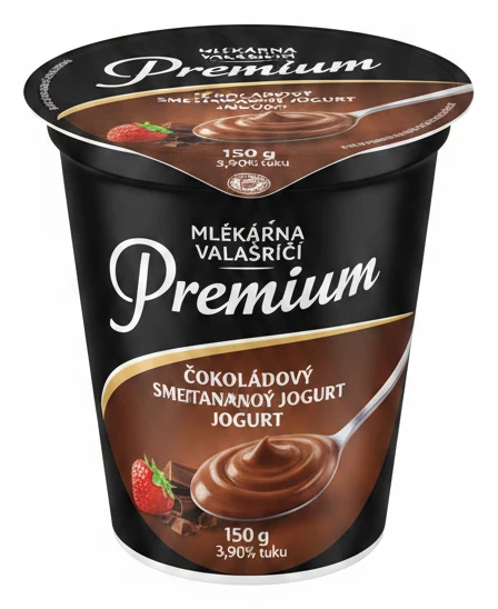 MLÉKÁRNA VALAŠSKÉ MEZIŘÍČÍ Čokoládový smetanový jogurt Premium