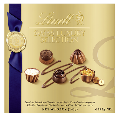 Lindt švýcarské výběrové čokoládové pralinky