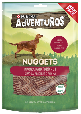 Adventuros Nuggets pamlsky pro psy, kančí