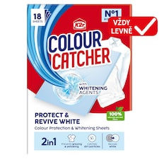 K2r Colour Catcher 2in1 Protect & Revive White ubrousek pro praní prádla 18 ks