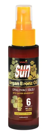 Vivaco  Arganový opalovací olej OF6 100ml