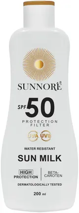 Sunnoré Opalovací mléko SPF 50 200 ml