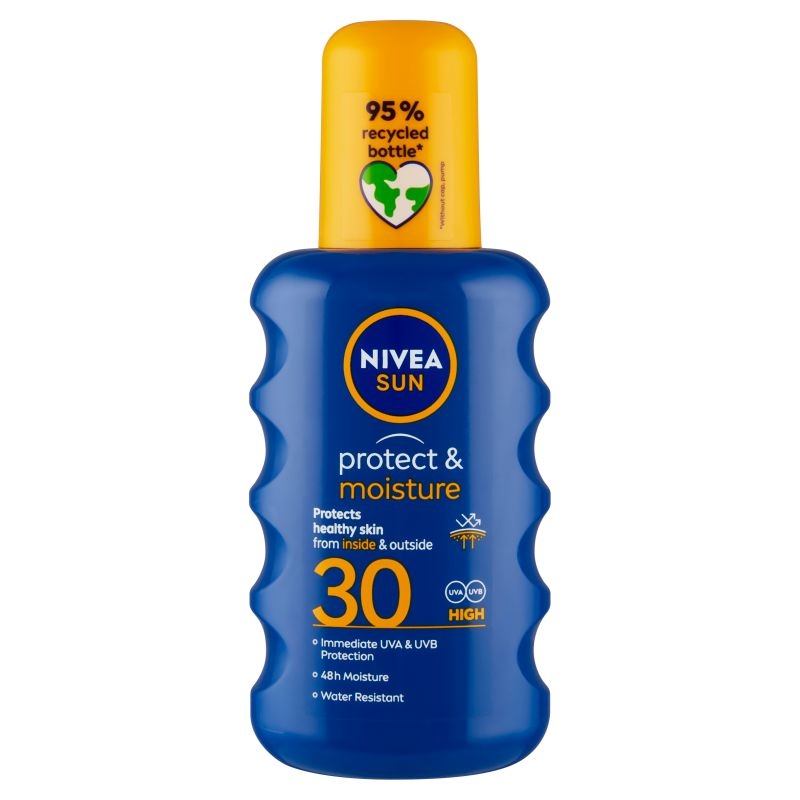 Nivea Sun Protect & Moisture Hydratační sprej na opalování OF 30 200 ml