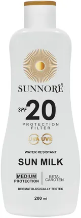 Sunnoré Opalovací Mléko SPF 20 200ml