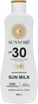 Sunnoré Opalovací mléko SPF 30 200ml
