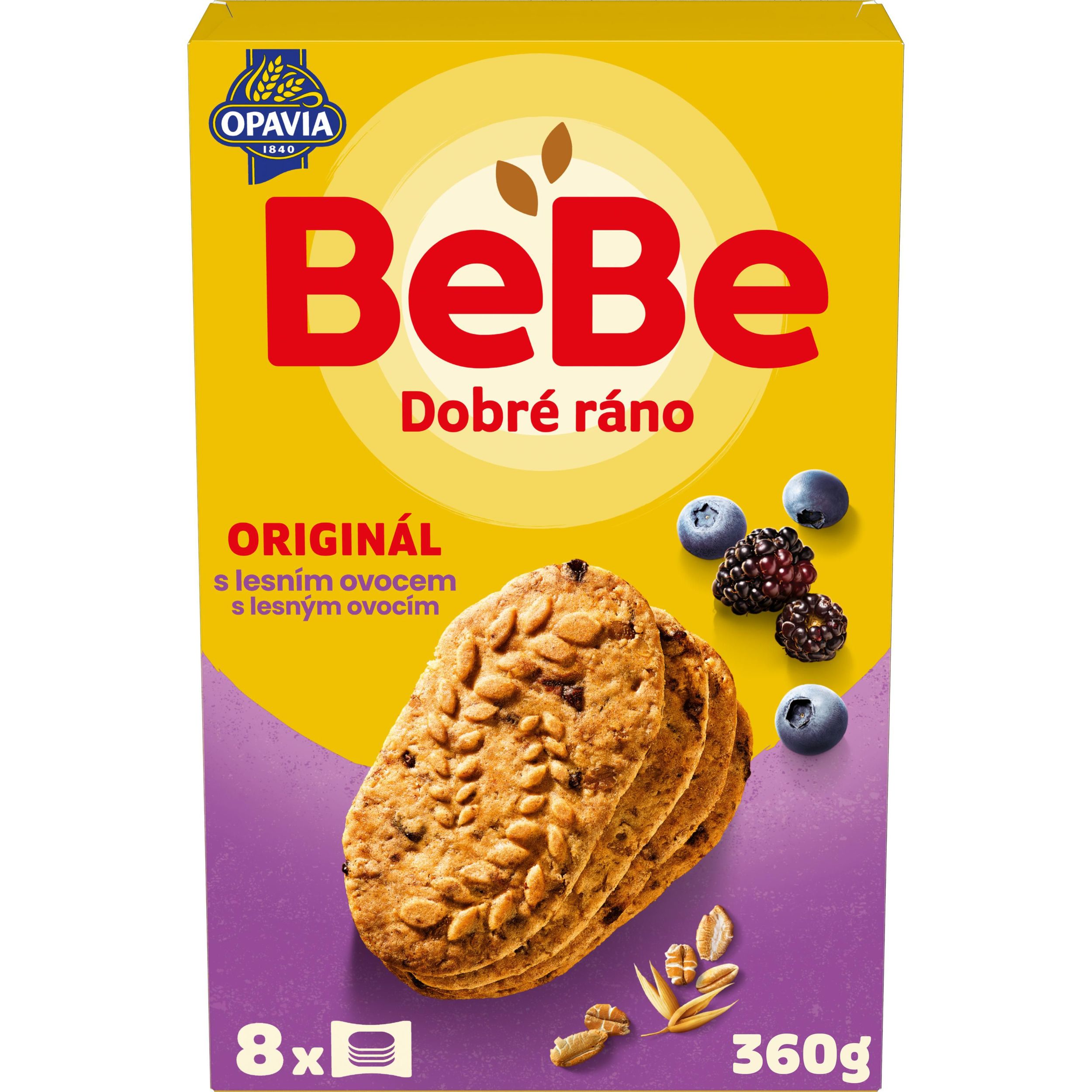 Opavia sušenky BeBe Dobré Ráno s lesním ovocem 360g