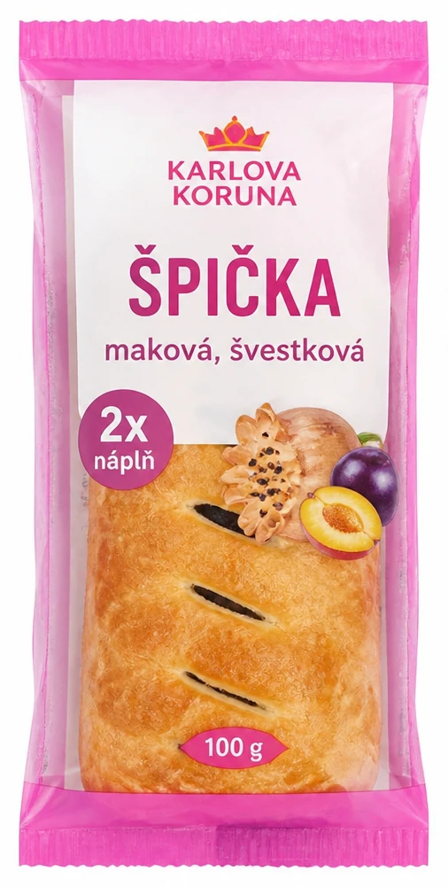 Špička Karlova koruna maková, švestková