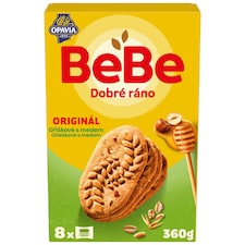 Opavia sušenky BeBe Dobré Ráno oříškové s medem 8 x 45g (360g)