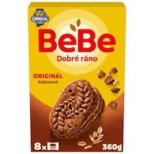 Opavia sušenky kakaové BeBe Dobré Ráno s kousky čokolády 8 x 45g (360g)