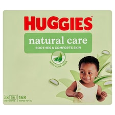Huggies Natural Care dětské utěrky 3 x 56 ks