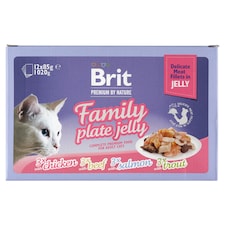 Brit Premium by Nature Kompletní prémiové mokré krmivo pro dospělé kočky 12 x 85g (1020g)
