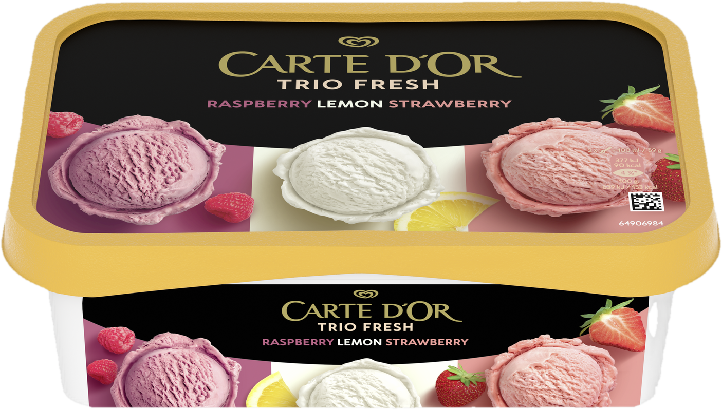 Carte d'Or Trio Rasp–Lemon–Straw