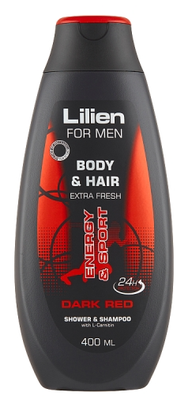 Lilien Sprchový gel Dark Red 2v1 pánský