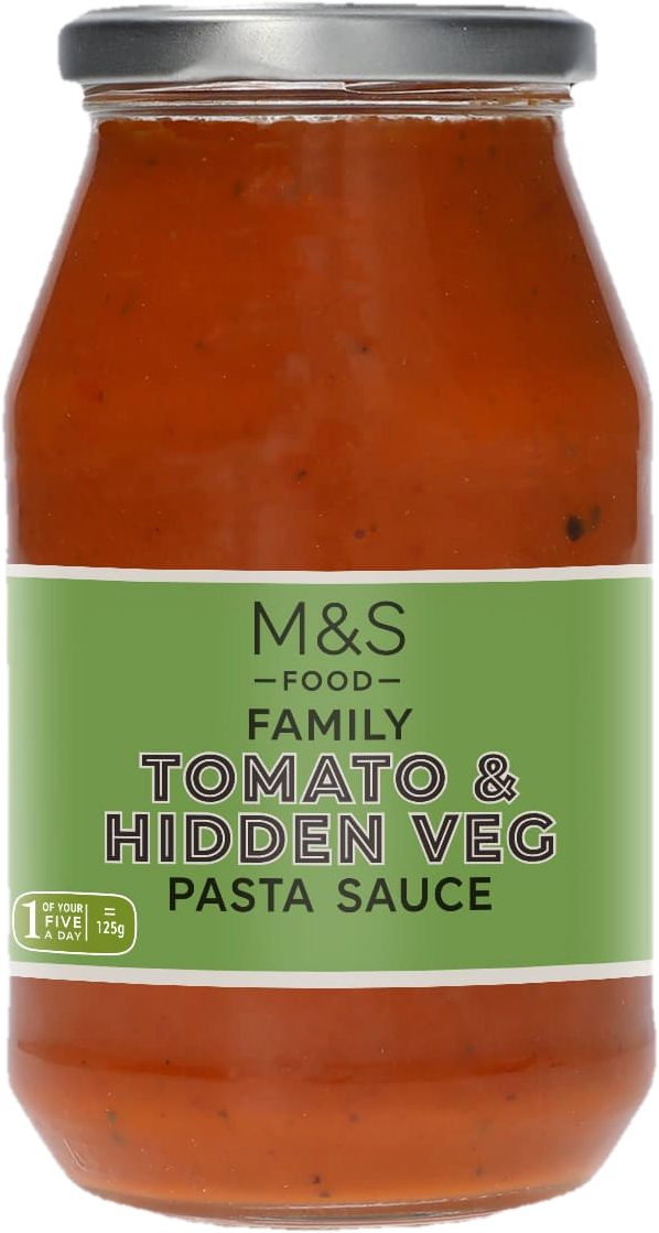 Marks & Spencer Rajčatová omáčka na těstoviny s červenou paprikou, mrkví, cibulí a cuketou